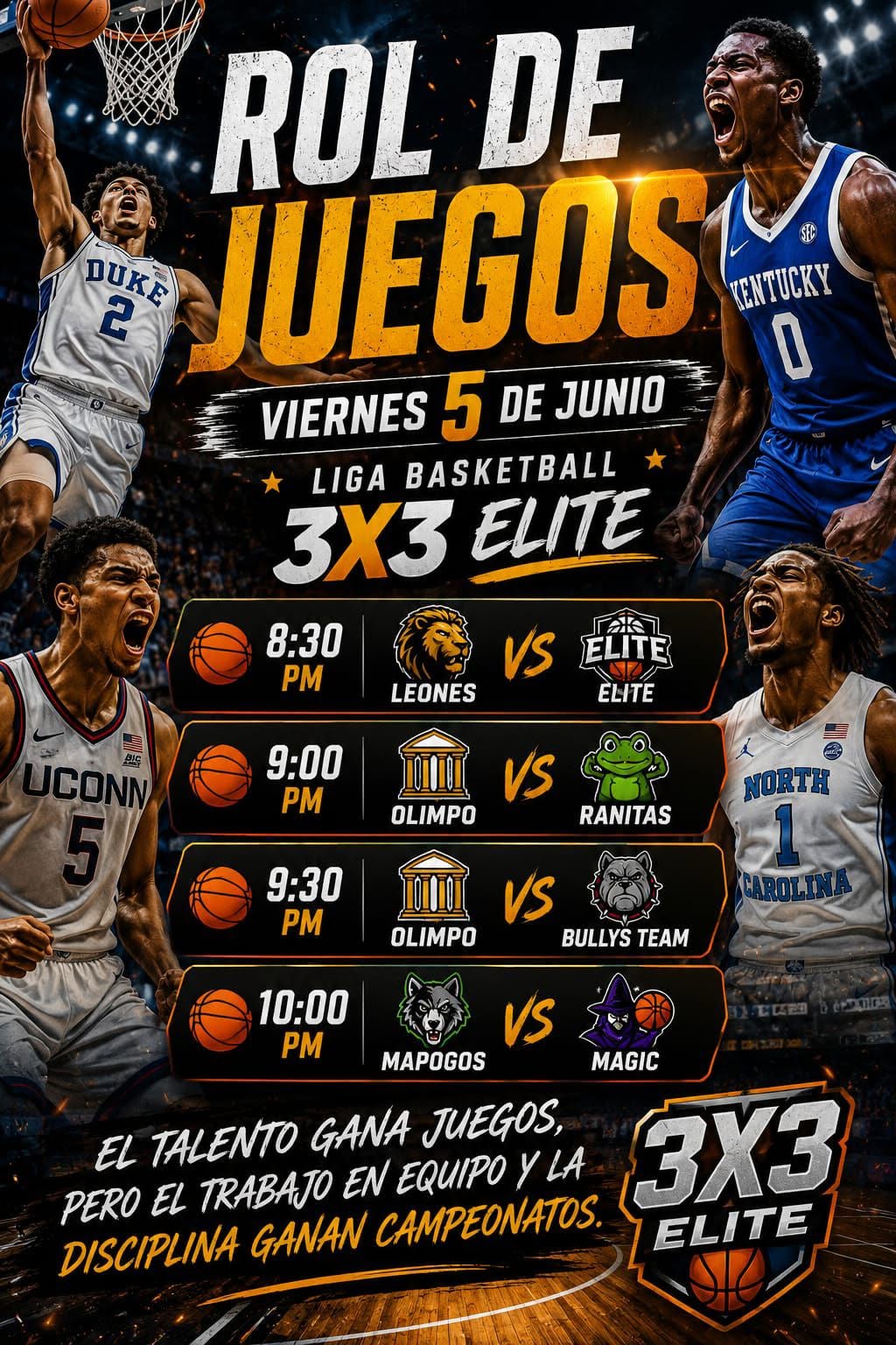 Torneo Relámpago "Street Court Kings 3v3